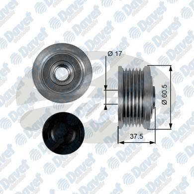 GATES OAP7048 Alternator Kasnagi Punto Marea Doblo 1.9jtd